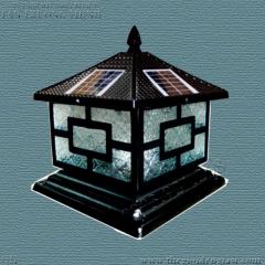 Đèn Trụ Cổng Năng Lượng Welllamp TC9127QNɸ400xH300mm