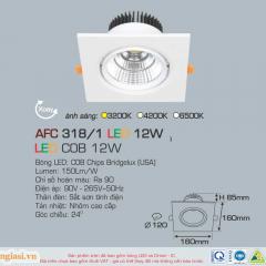 Đèn LED Âm Trần Decor Shop AFC318-1 12W ɸ160