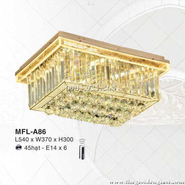 Đèn Mâm Pha Lê LED EUROTO MFL-A86 ɸ L540xW370mm