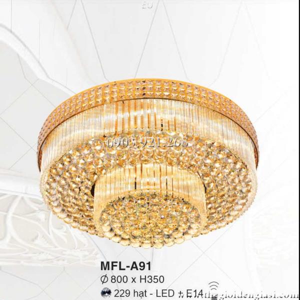 Đèn Mâm Pha Lê LED EUROTO MFL-A91 ɸ 800xH350mm