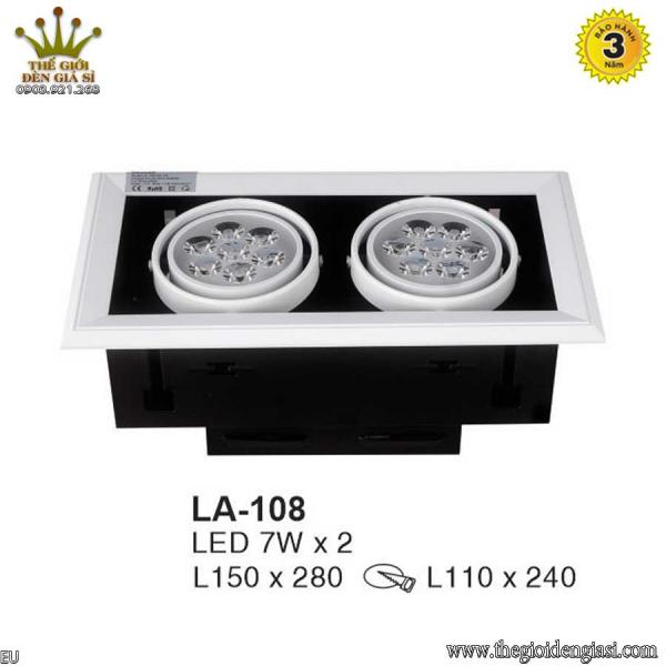Đèn LED Âm Trần TO LA-108 Size Ø280x150mm