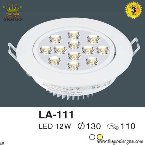 Đèn LED Âm Trần TO LA-111 Size Ø130xHmm