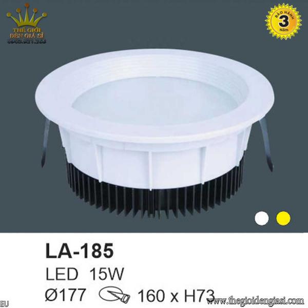 Đèn LED Âm Trần TO LA-185 Size Ø177xH73mm