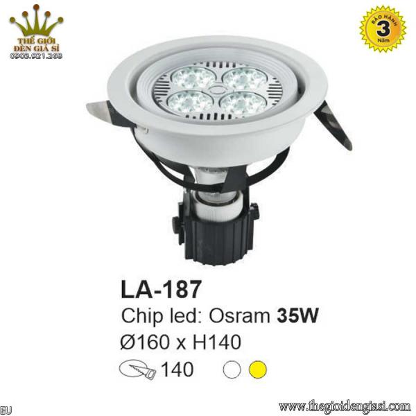 Đèn LED Âm Trần TO LA-187 Size Ø160xH140mm