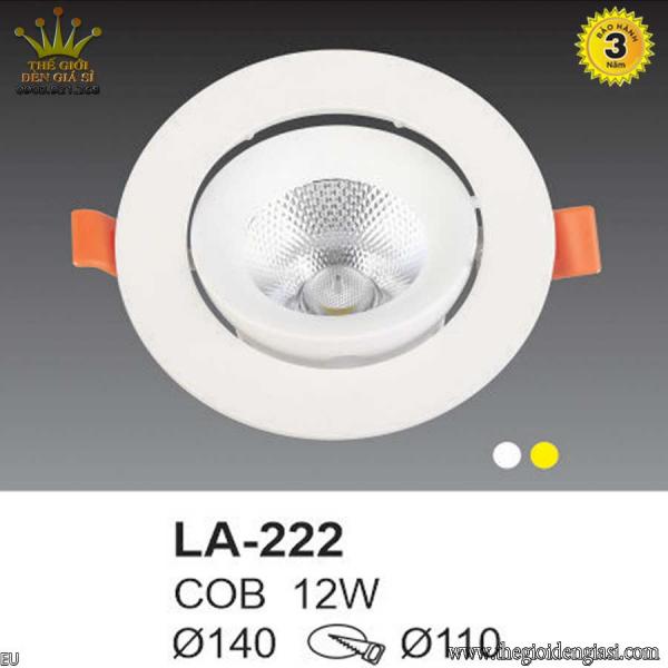 Đèn LED Âm Trần TO LA-222 Size Ø140mm