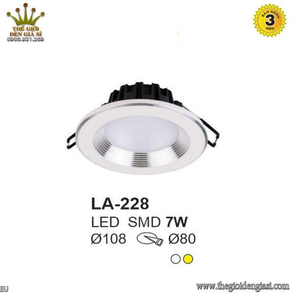 Đèn LED Âm Trần TO LA-228 Size Ø107mm