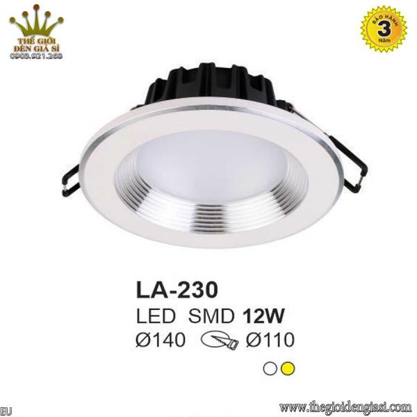 Đèn LED Âm Trần TO LA-230 Size Ø140mm