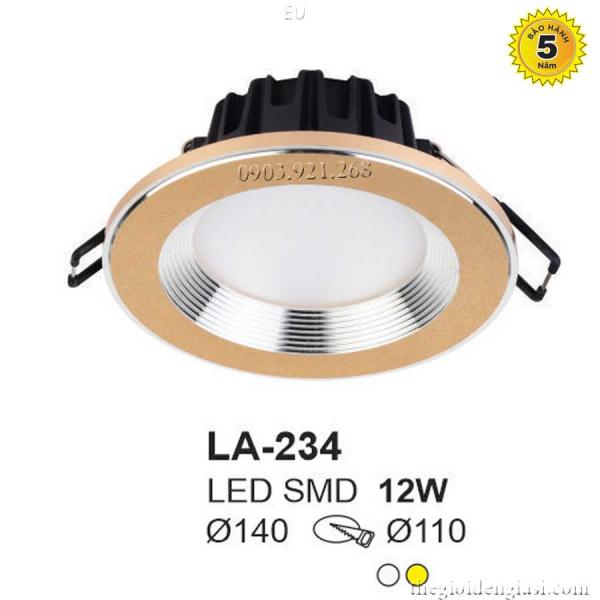 Đèn LED Âm Trần TO LA-234 Size Ø140mm