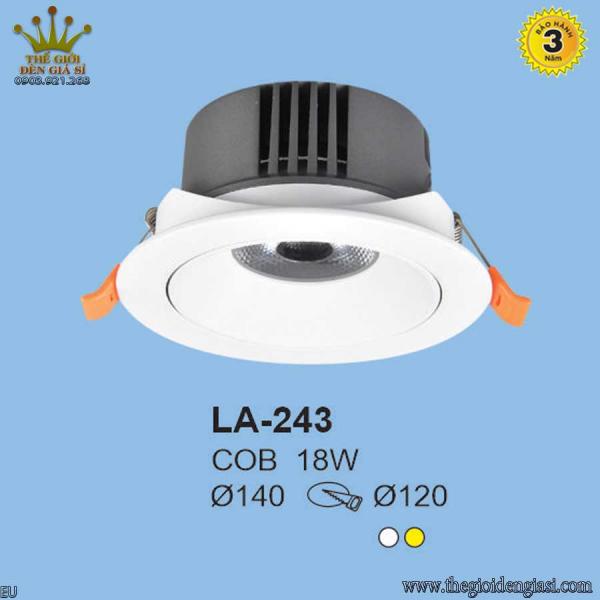 Đèn LED Âm Trần TO LA-243   Size:Ø140mm