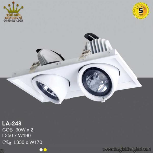 Đèn LED Âm Trần TO LA-248 Size Ø350x190xH70mm