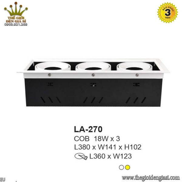 Đèn LED Âm Trần TO LA-270 Size ØL380xW141xH102mm
