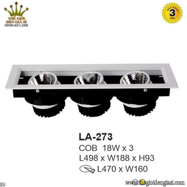 Đèn LED Âm Trần TO LA-273 Size L498xW188xH93mm