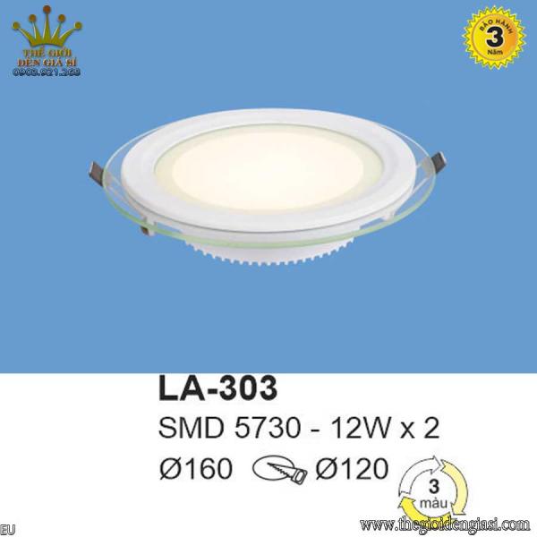 Đèn LED Âm Trần TO LA-303 Size Ø160mm