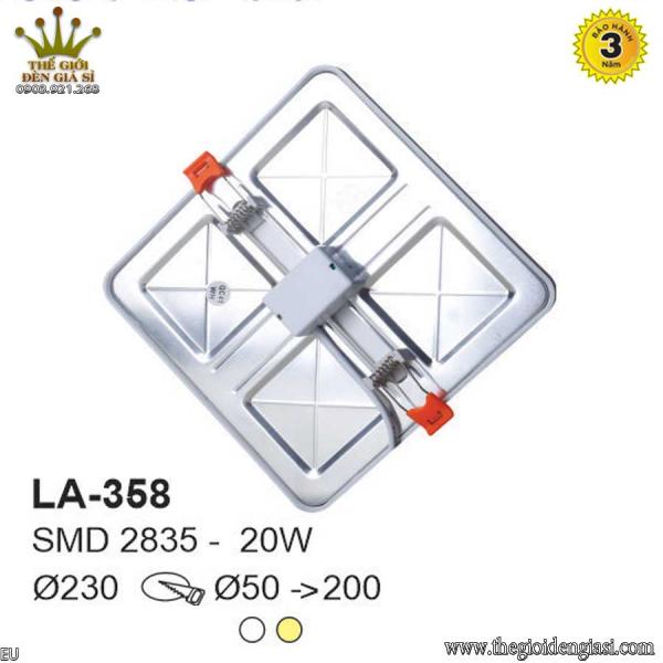 Đèn LED Âm Trần TO LA-358 Size Ø230mm