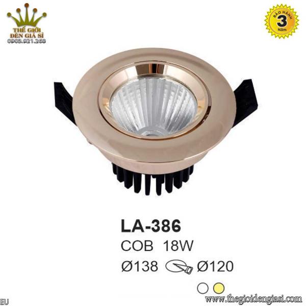 Đèn LED Âm Trần TO LA-386 Size Ø138mm
