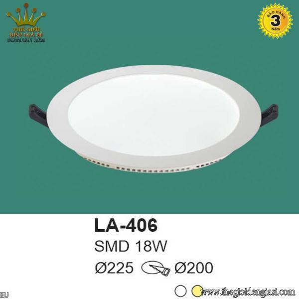 Đèn LED Âm Trần TO LA-406 Size Ø225mm