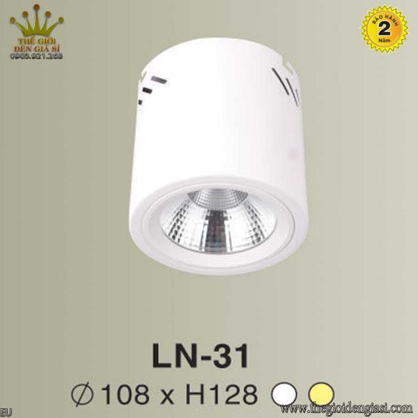 Đèn Lon Nổi LED TO LN-31 Sizeɸ108xH128mm