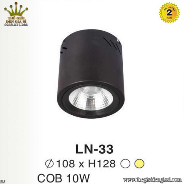 Đèn Lon Nổi LED TO LN-33 Sizeɸ108xH128mm
