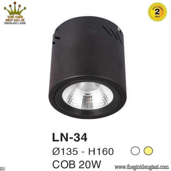 Đèn Lon Nổi LED TO LN-34 Sizeɸ140xH160mm