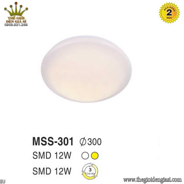 Đèn ỐP Trần LED Nhựa EUROTO MSS-301 ɸ 300mm