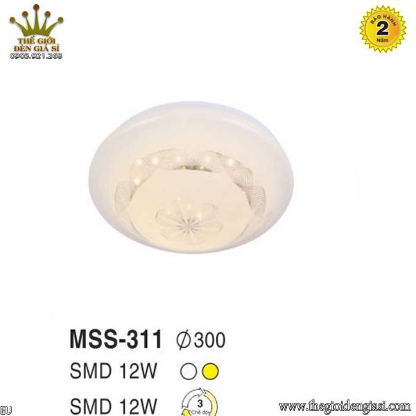Đèn ỐP Trần LED Nhựa EUROTO MSS-311 ɸ 300mm
