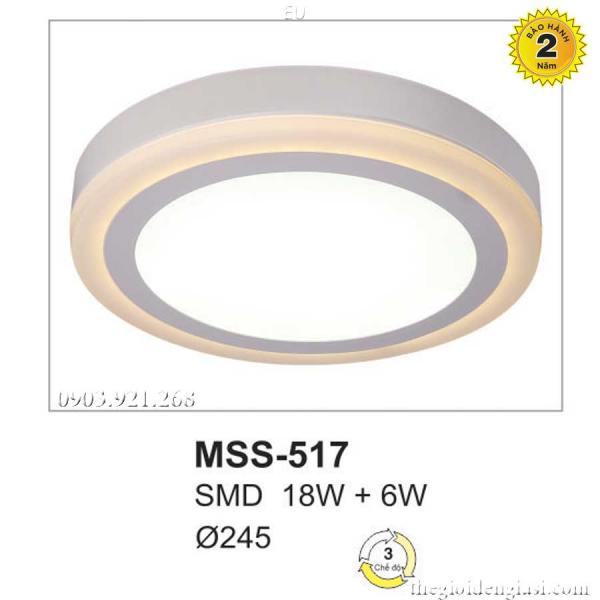 Đèn Ốp Trần LED TO MSS-517 Sizeɸ245mm