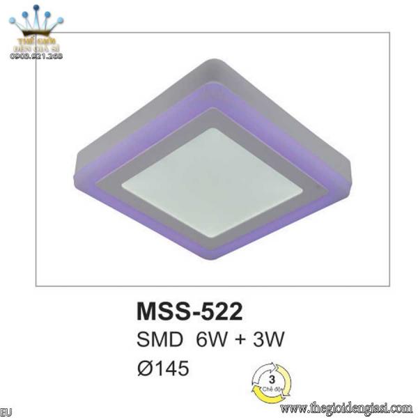 Đèn Ốp Trần Ban Công Vuông MSS522 ɸ145