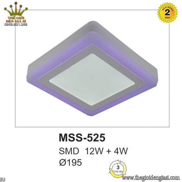 Đèn Ốp Trần Ban Công Vuông MSS525 ɸ195