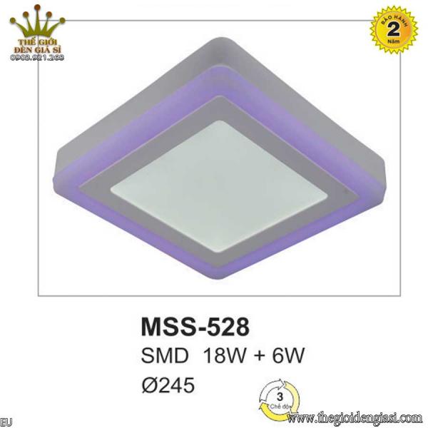 Đèn Ốp Trần Ban Công Vuông MSS528 ɸ245