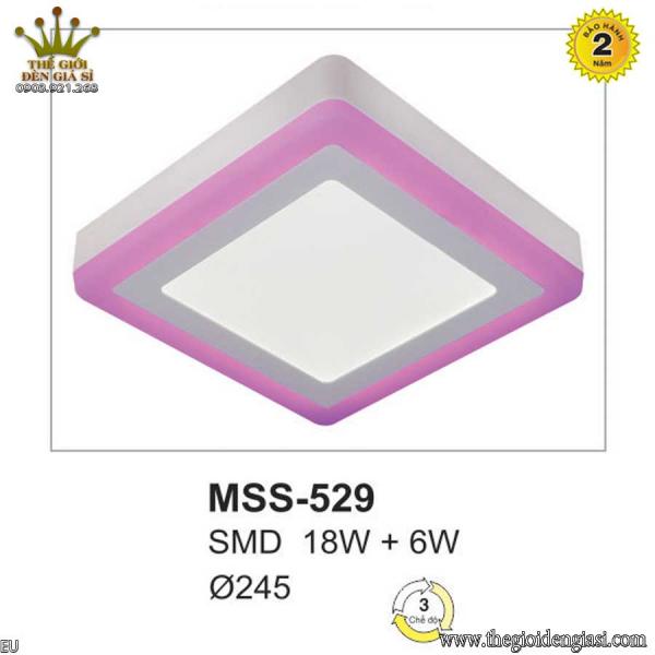 Đèn Ốp Trần Ban Công Vuông MSS529 ɸ245