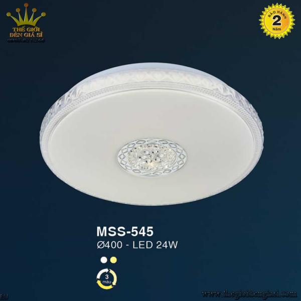 Đèn ỐP Trần LED Nhựa EUROTO MSS-545 ɸ 400mm