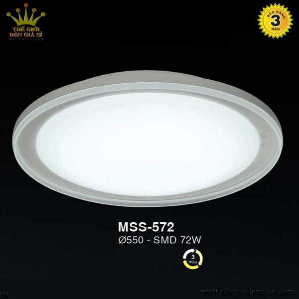 Đèn ỐP Trần LED Nhựa EUROTO MSS-572 ɸ 550mm