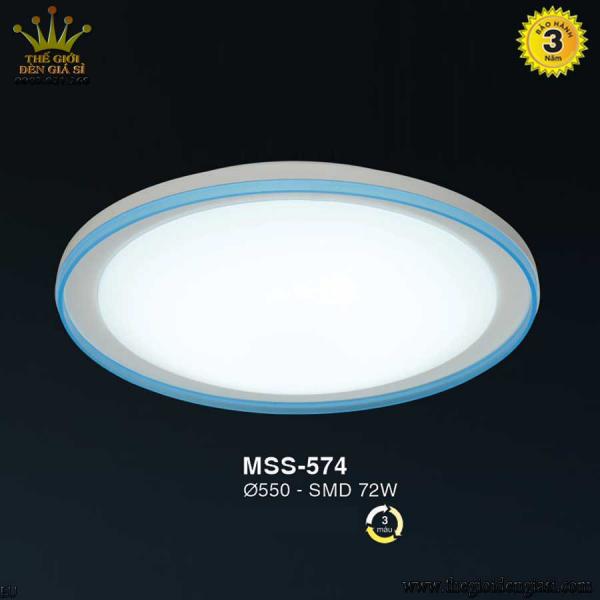 Đèn ỐP Trần LED Nhựa EUROTO MSS-574 ɸ 550mm