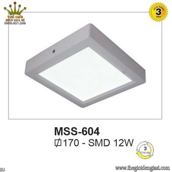 Đèn Ốp Trần Ban Công Vuông MSS604 ɸ170