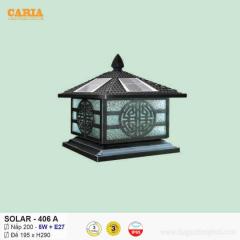Đèn trụ cổng vuông năng lượng mặt trời Solar 406A Euroto