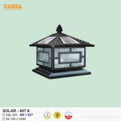 Đèn trụ cổng vuông năng lượng mặt trời Solar 407A Euroto