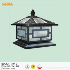 Đèn trụ cổng vuông năng lượng mặt trời Solar 407E Euroto
