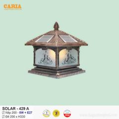 Đèn trụ cổng vuông năng lượng mặt trời Solar 429A Euroto