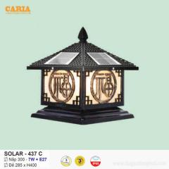 Đèn trụ cổng vuông năng lượng mặt trời Solar 437C Euroto
