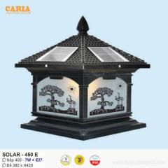 Đèn trụ cổng vuông năng lượng mặt trời Solar 450E Euroto