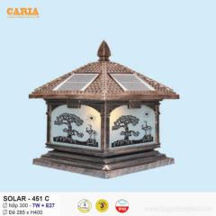 Đèn trụ cổng vuông năng lượng mặt trời Solar 451C Euroto