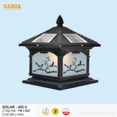 Đèn trụ cổng vuông năng lượng mặt trời Solar 452C Euroto