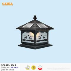 Đèn trụ cổng vuông năng lượng mặt trời Solar 454A Euroto