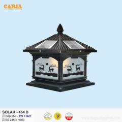 Đèn trụ cổng vuông năng lượng mặt trời Solar 454B Euroto