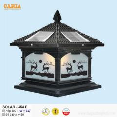 Đèn trụ cổng vuông năng lượng mặt trời Solar 454E Euroto