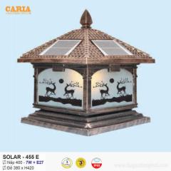 Đèn trụ cổng vuông năng lượng mặt trời Solar 455E Euroto