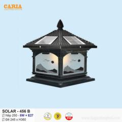 Đèn trụ cổng vuông năng lượng mặt trời Solar 456B Euroto