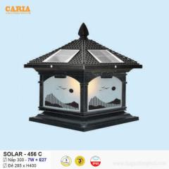 Đèn trụ cổng vuông năng lượng mặt trời Solar 456C Euroto