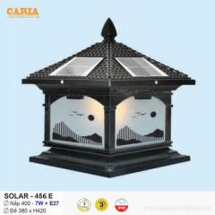 Đèn trụ cổng vuông năng lượng mặt trời Solar 456E Euroto