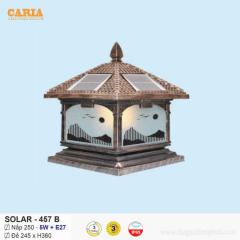 Đèn trụ cổng vuông năng lượng mặt trời Solar 457B Euroto